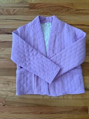 Charlior Quilted Lavender Bomber Jacket - Lightweight Layer